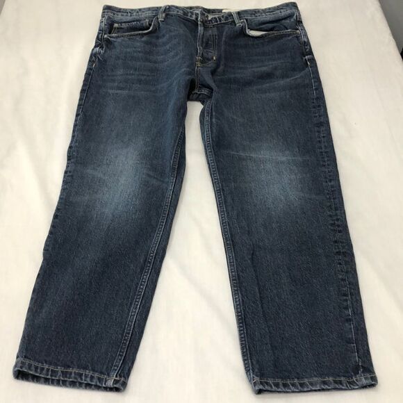 All Saints “Jack” Jeans 38x27 Faded Blue Denim - Picture 1 of 9